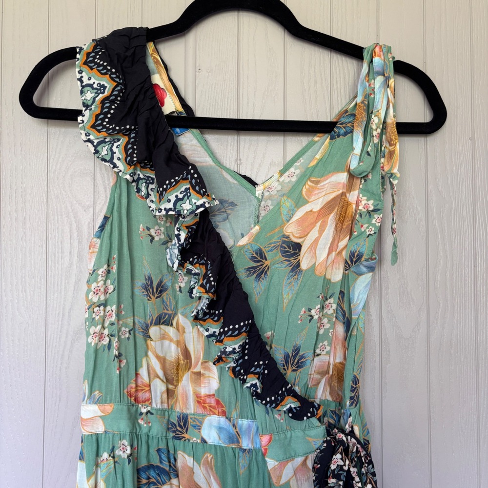Anthropology Farm Rio Floral Print Monica Wrap Dress size XS - Picture 5 of 16
